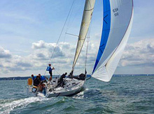 J/111 speedster sailing fast offshore