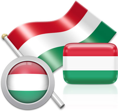 Hungarian flag icons pictures collection