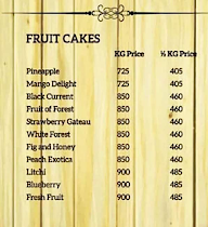 Cake Fantasy menu 1