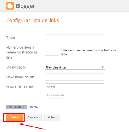 Como criar um menu no Blogger utilizando apenas uma lista de links - Visual Dicas