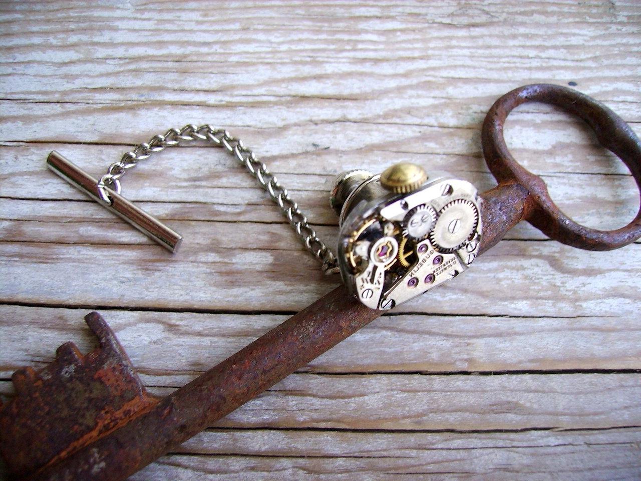 Steampunk Wedding Tie Tack