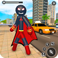 Stickman Mafia Rope Hero - Superhero Gangster Game