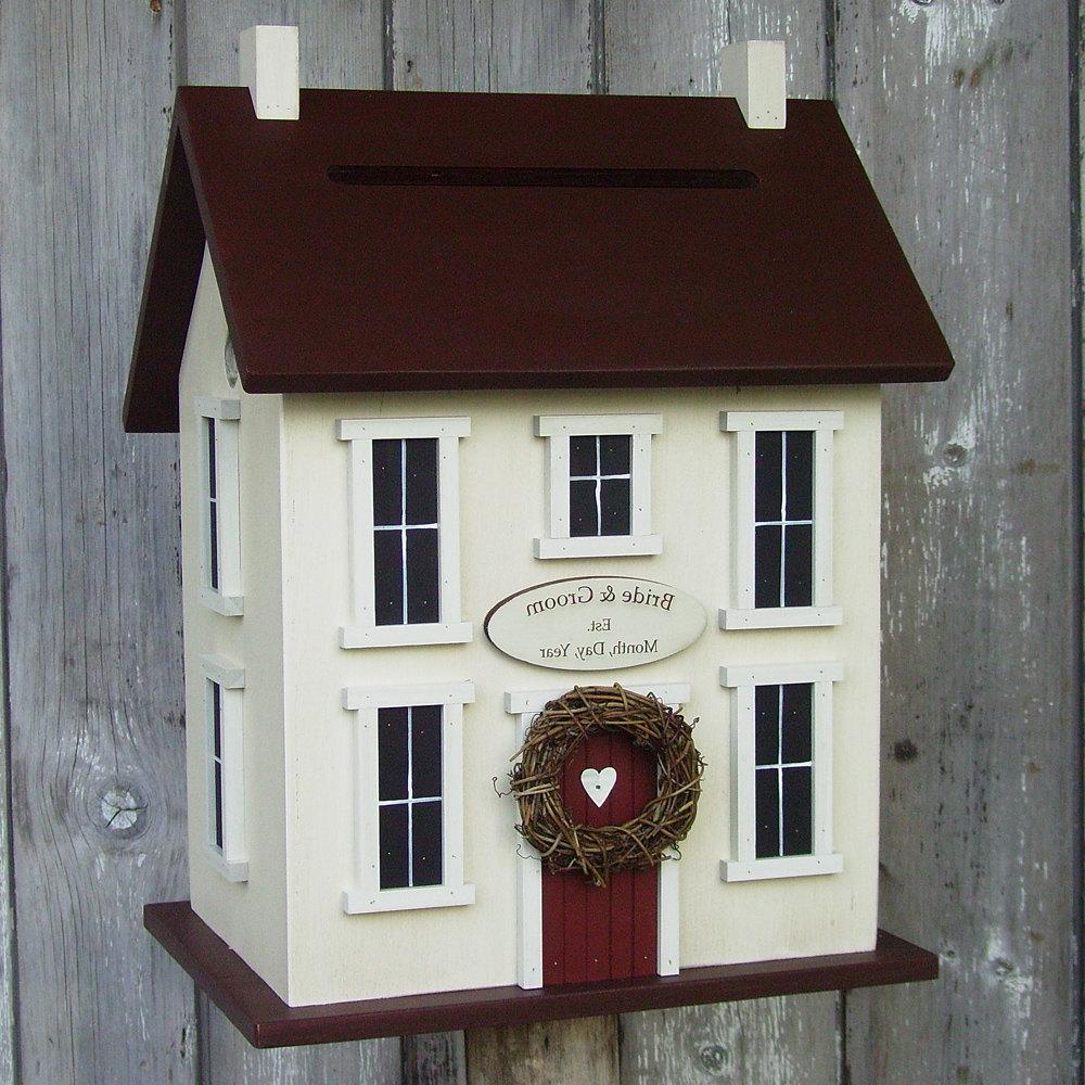 Original -Wedding Card Box Birdhouse Personalized - In-Stock