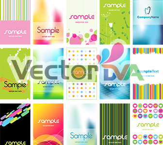 Card vector Card visit