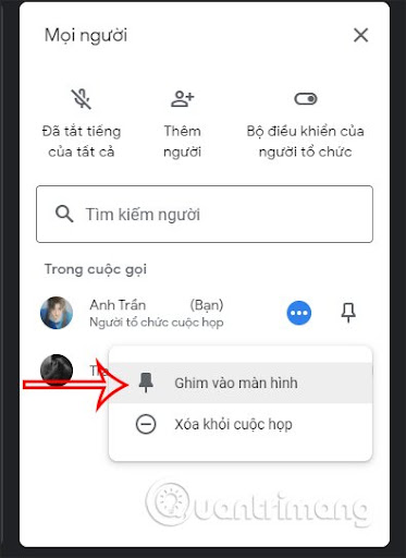 Ghim vào màn hình