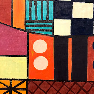 Martin Rosenthal Modernist Geometric Oil Painting