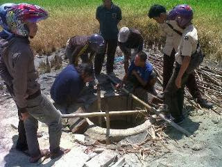 Lokasi sumur bor keluar api dan lumpur lapindo