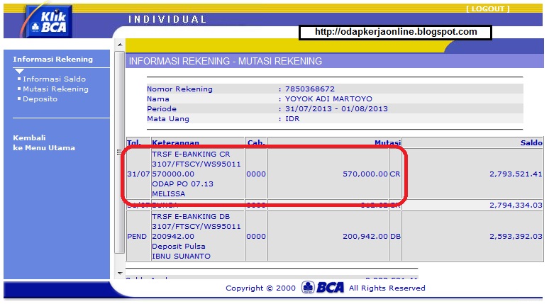 dari Peluang Lowongan Kerja Part Time INPUT DATA untuk Bulan Juli 2013 ...