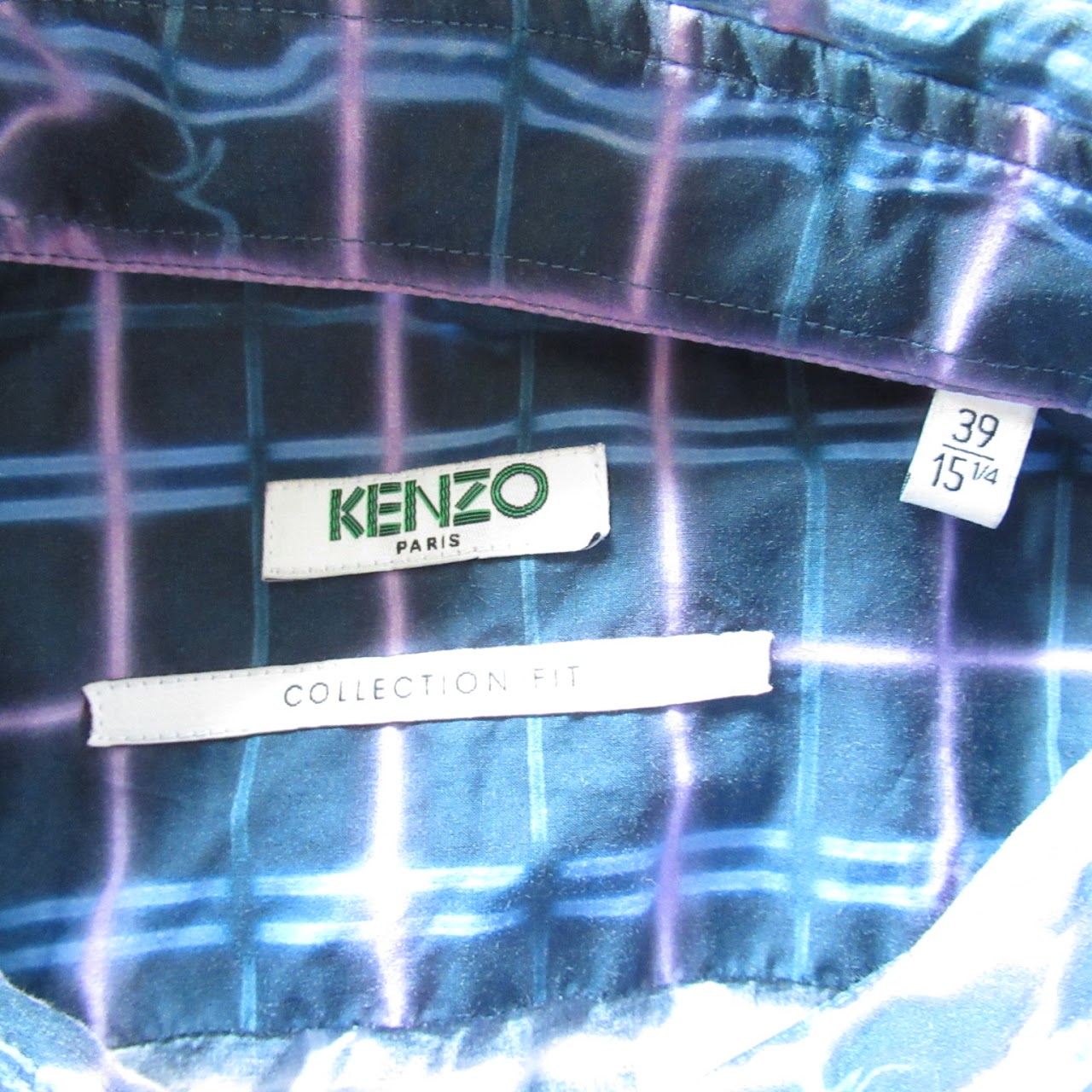 Kenzo Warped Plaid Shirt