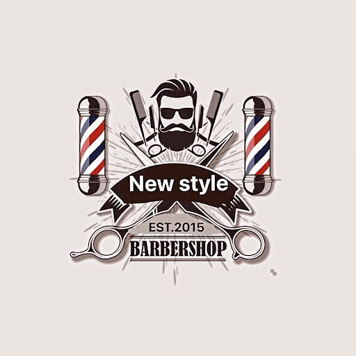 New style barber shop logo