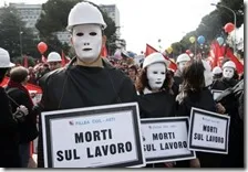 Morti bianche in aumento