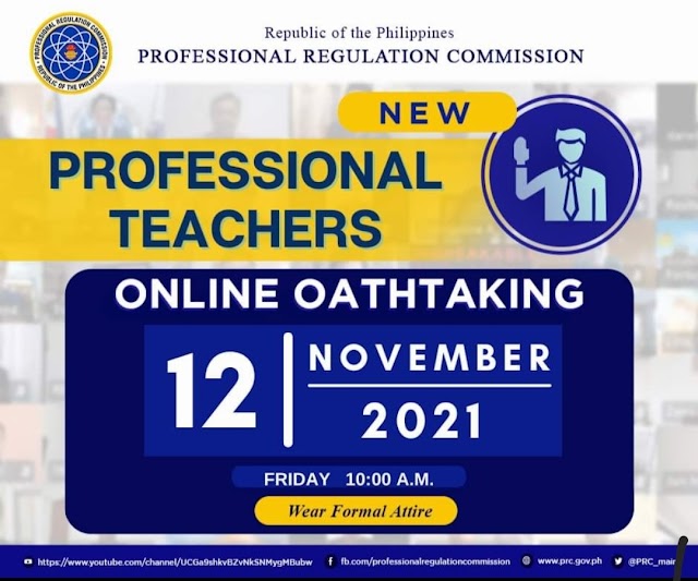 Online Oathtaking of the New Professional Teachers