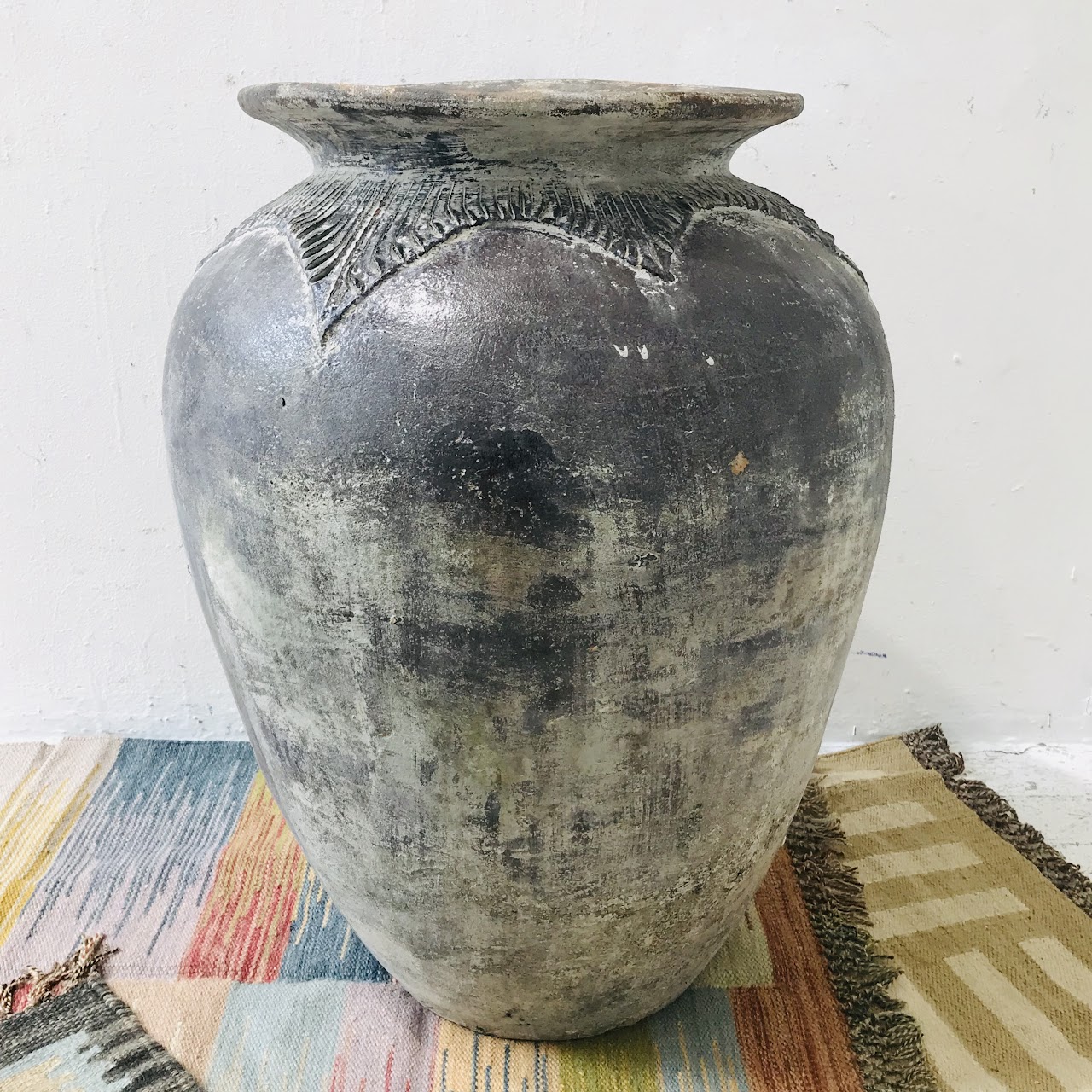 Hand-Thrown Large Ceramic Floor Vase #1