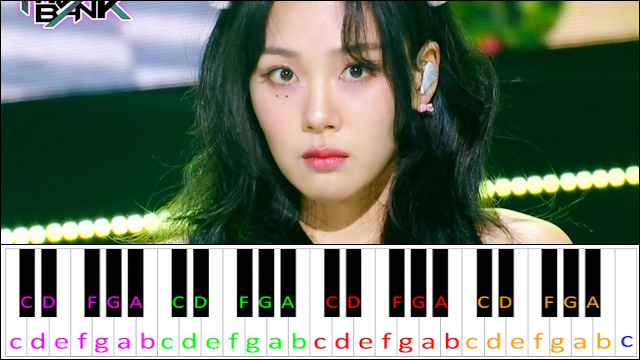 Bam Yang Gang by BIBI Piano / Keyboard Easy Letter Notes for Beginners