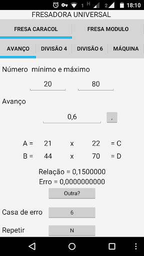 Fresadora universal c caracol