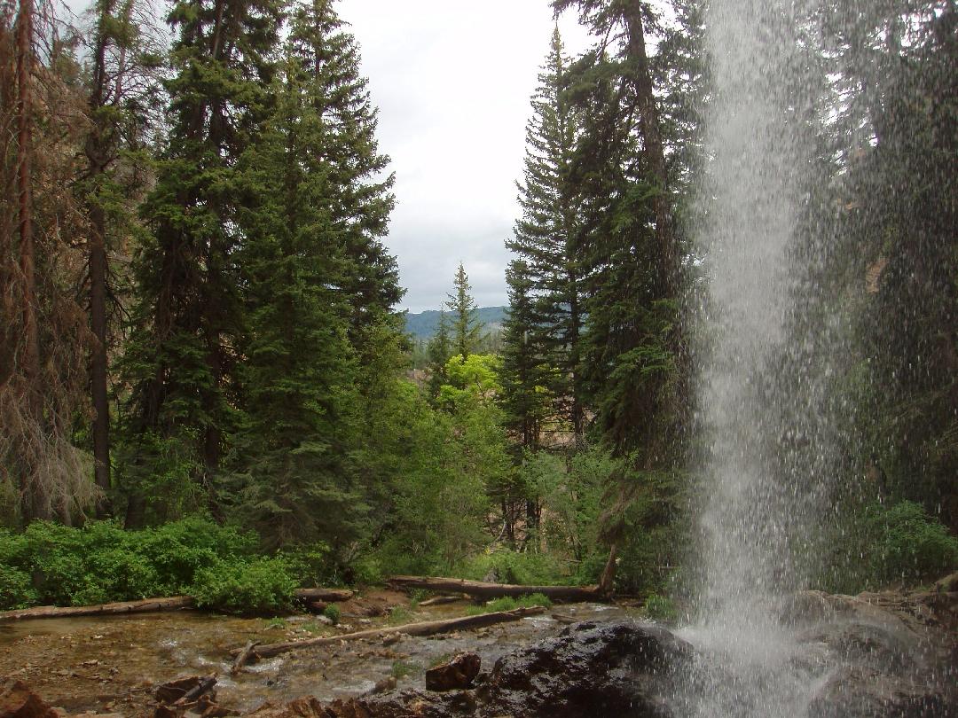 Behind Bridal Veil Falls