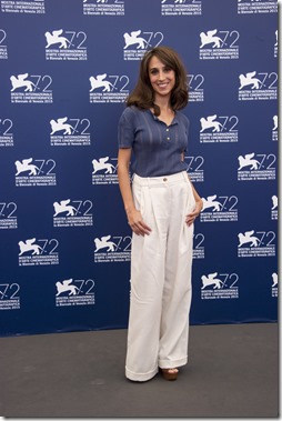 72nd Venice Film Festival, Photocall film "Non essere cattivo"<br />Pictured Silvia D'Amico<br /><br />Trussardi