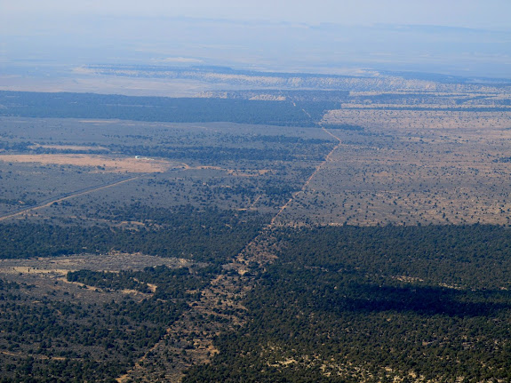 Patchwork of state, federal, and private lands north and west of East Carbon