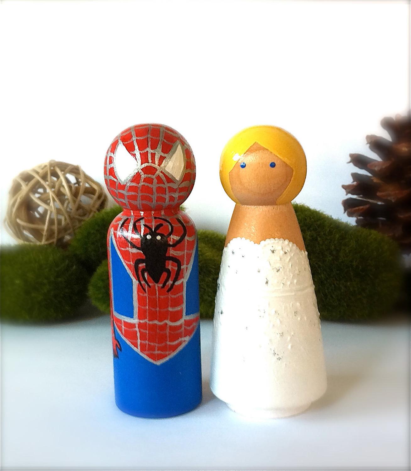 Superhero Wedding Cake Topper