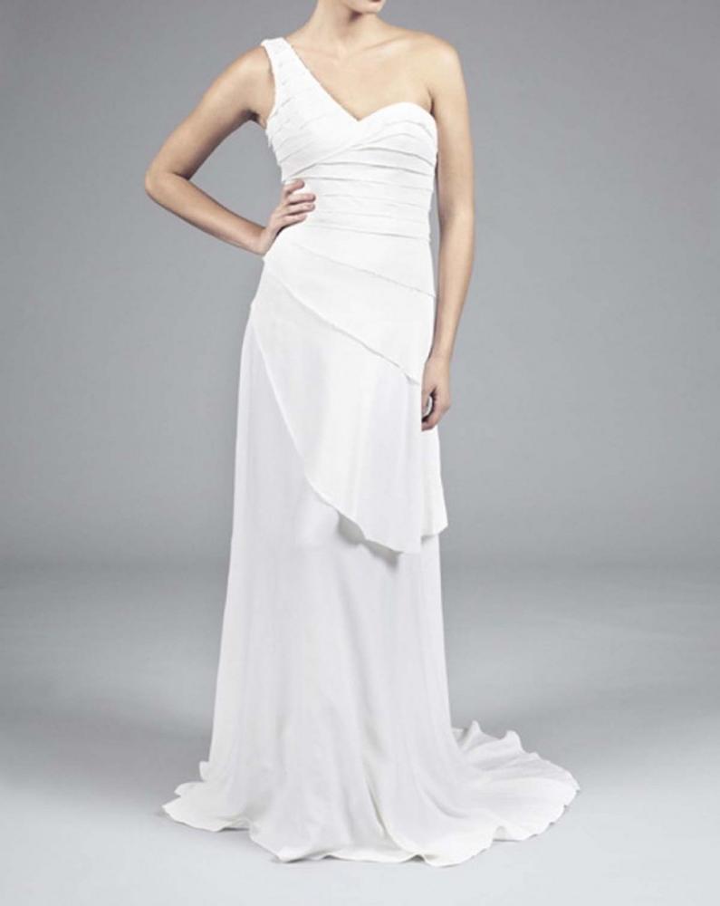 Layered toga gown, simple but