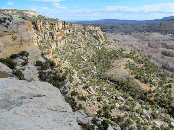 Cliffs above Ashley Creek