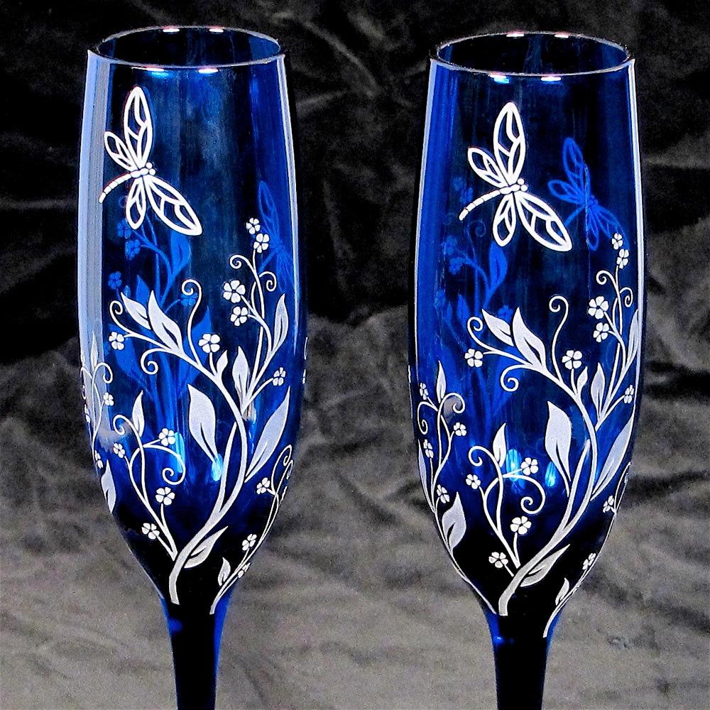 wedding flutes personalized