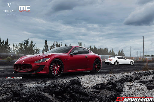 Duo Maserati GranTurismo MC Stradale on Vellano Wheels