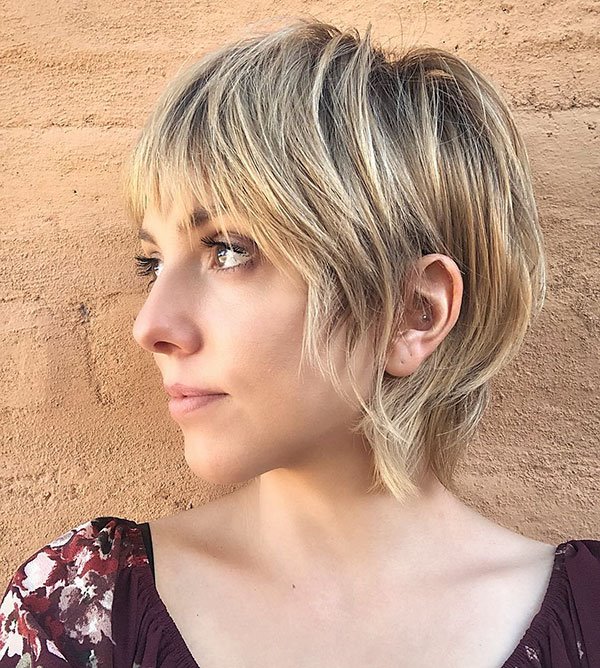 Short Hairstyles with Bangs 2019 Latest Trends - Fashionre