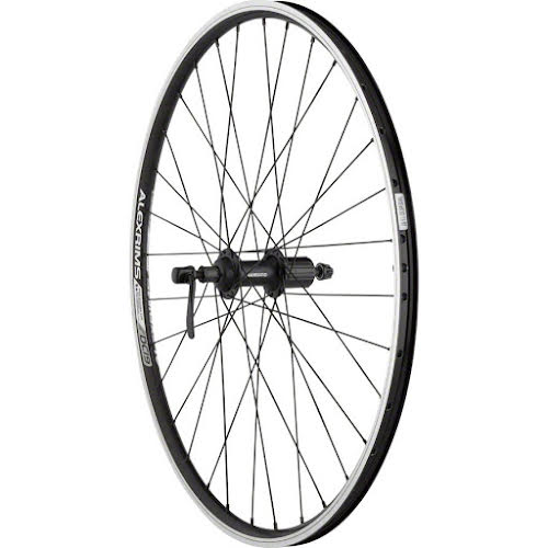 Quality Wheels Value Double Wall Series Rear Wheel - 26", QR x 135mm, Rim Brake