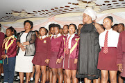 Deputy education minister Reginah Mhaule and provincial education MEC Mbali Frazer at a matric prayer event in Pongola in KwaZulu-Natal.