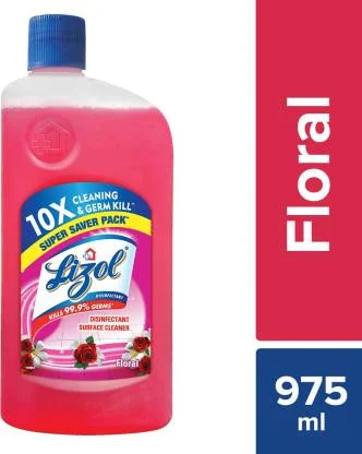 Lizol Disinfectant Surface & Floor Cleaner Liquid - Lavender 1 Ltr