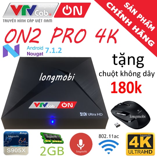 Tvbox vtvcab on2 pro chuot khong day 540 min