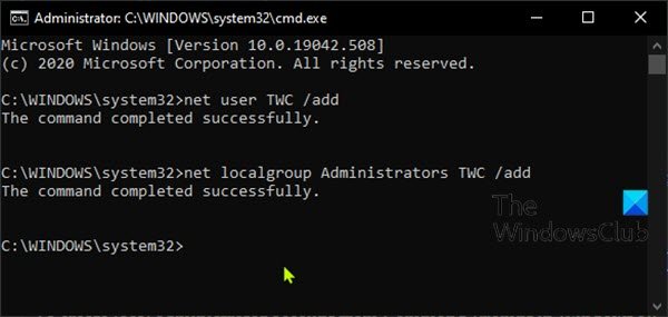 สร้างบัญชี Local Administrator จาก Command Prompt