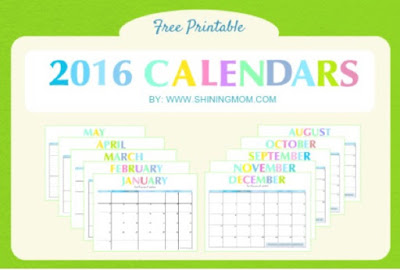 printable 2016 calendar