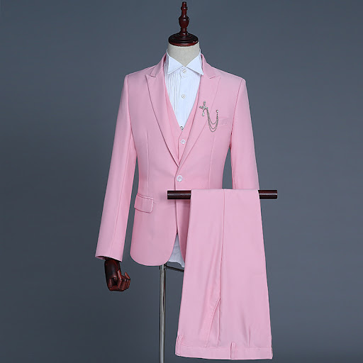 Title 6, Mens Groom and Best Man Three-Piece Suit with ...