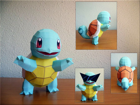 Pokemon Squirtle Papercraft