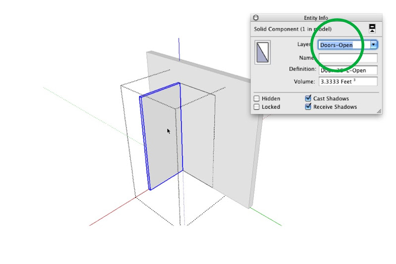 Portas no SketchUp