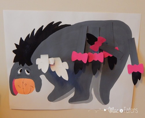 Pin The Tail on Eeyore is the perfect game to play for a boy or girl Winnie the Pooh Birthday Party. 