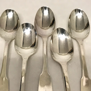 Christofle  Silver Demitasse Spoons, Set of 5