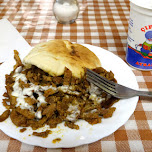 shoarma time in Amsterdam with Ayran drink in Amsterdam, Netherlands 