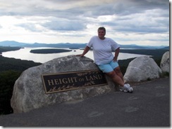 Gin at Height of Land scenic overlook