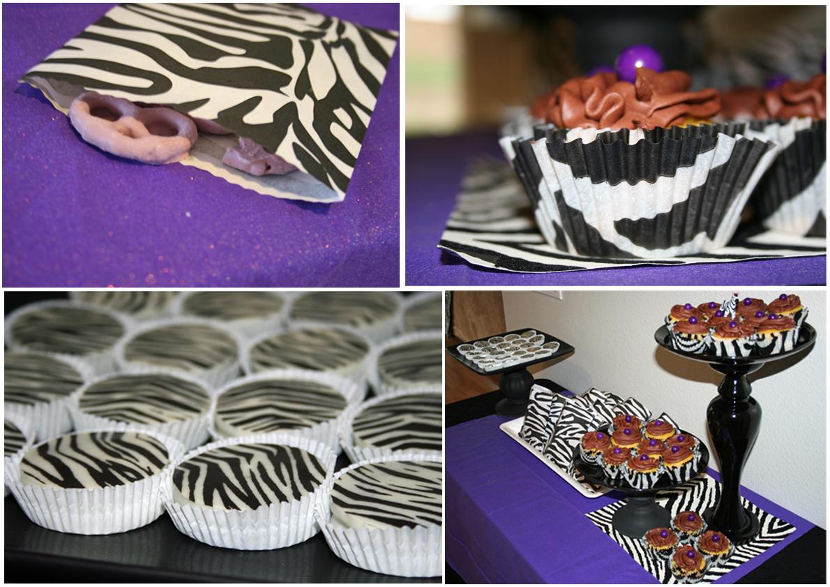 Purple plates and zebra