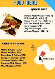 Rasoi Studio menu 1