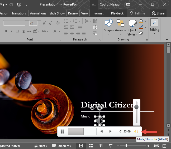 PowerPoint, audio, invoegen