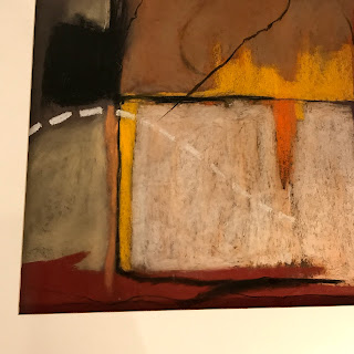 Pat Ross Marx Signed Oil Pastel Diptych