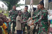 Pos Batas Batu Satgas Yonif PR 431/SSP Hadirkan Nuansa Kebhinekaan bersama Masyarakat Kampung Mumugu 2 Distrik Sawaerma Kabupaten Asmat