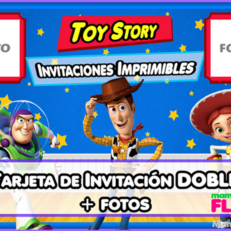 Invitaciones Cumpleaños De TOY STORY Para Imprimir + F...