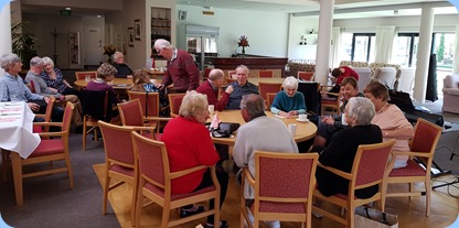 Some of our members relaxing in the lovely surroundings.