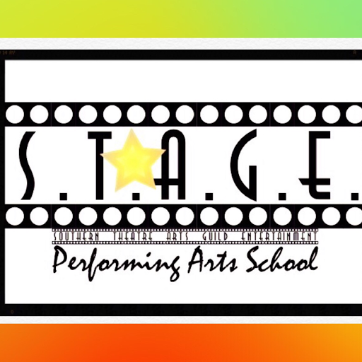 stage performing arts school logo