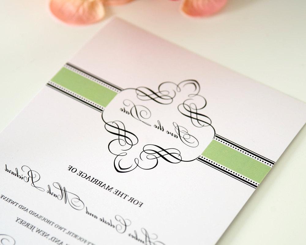 Light Green Save the Date Card